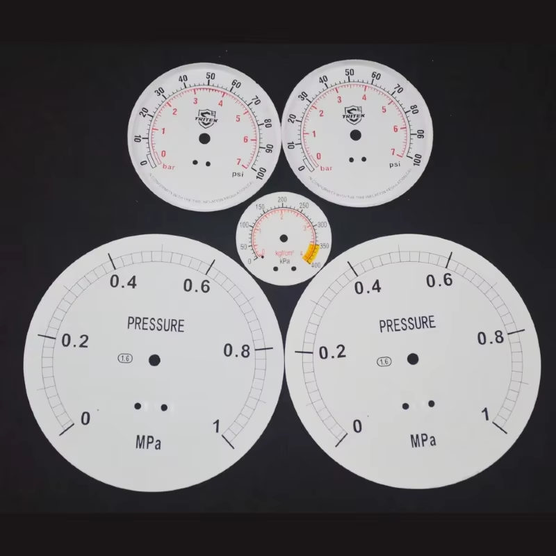 White acrylic display nameplate with front screen