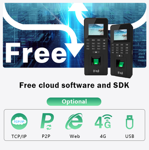 RFID Zeiter fassung Digitaler Finger abdrucks ensor 1000 Zugangs kontroll system IP TCP WiFi Integration Biometrischer Finger abdrucks canner - Product Image 2