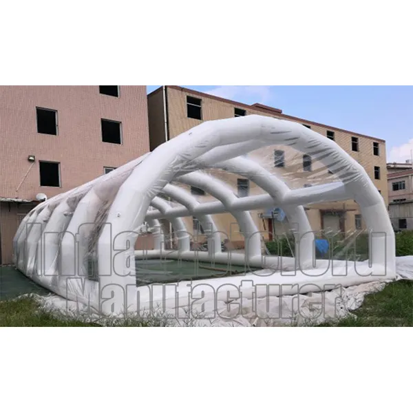 Dôme de piscine gonflable transparent personnalisé, couverture de piscine en PVC