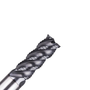 フライスカッター4フルートスクエアエンドミルカーバイド粗加工エンドミルカッターD6〜20
