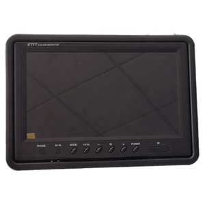 DC9V-35V 9英寸TFT LCD 1024*600屏幕液晶显示器迷你电视带VGA连接器2CH BNC CVBS输入桌面或壁挂支架