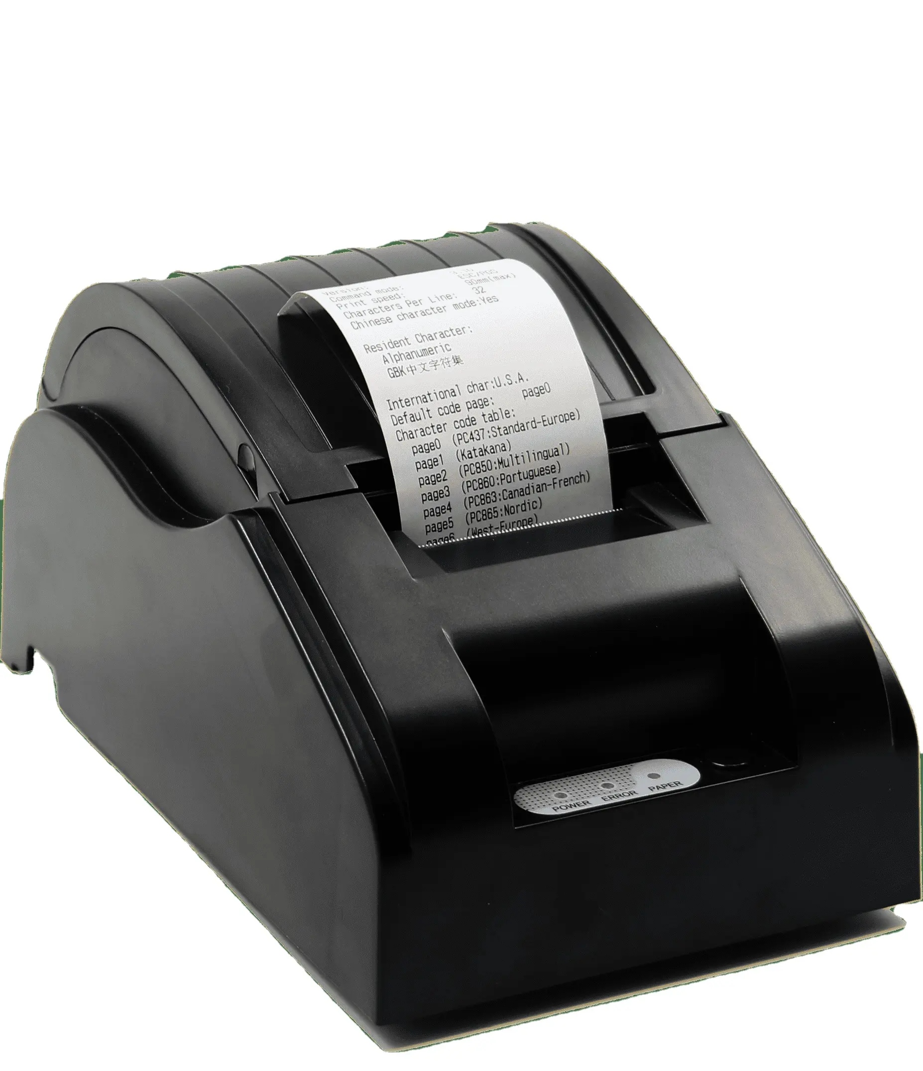 เครื่องพิมพ์ความร้อนแบบถอดได้5890รองรับอินเทอร์เฟซ USB โดยใช้กระดาษพิมพ์ขนาด58มม. สะดวกในการพิมพ์ใบเสร็จรับเงินและบาร์โค้ด
