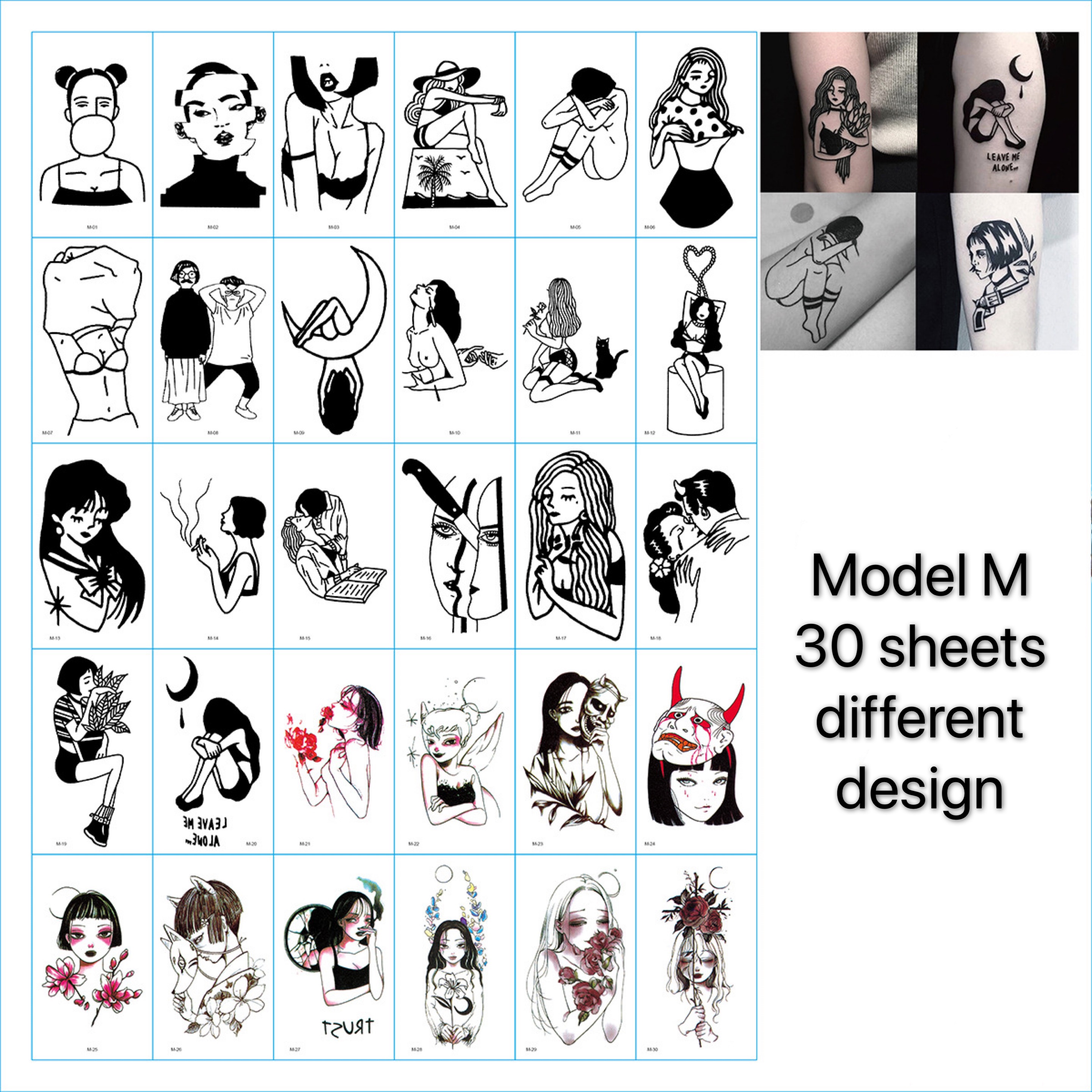 Modelo M 30 piezas de diseño diferente
