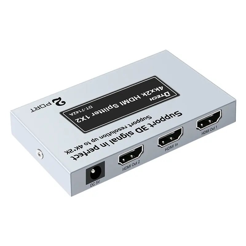 Répartiteur HDMI 2.0 1 entrée 2 sortie, 3 ports, 4K 60Hz, 1 lot de 10