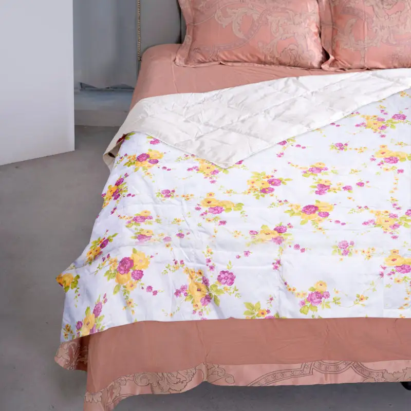 Cobertor de edredom de verão com penas de ganso para dormir cama personalizada macia