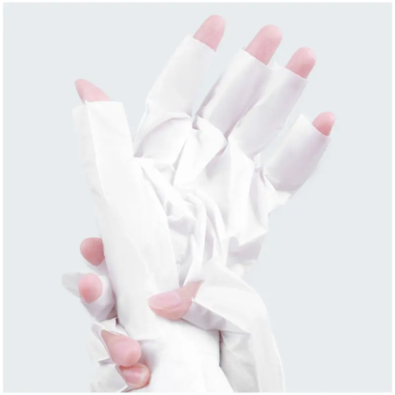 Maschera per le mani per mani screpolate secche con punte per le dita rimovibili salone di bellezza SPA maschera per la riparazione delle mani guanti per Manicure