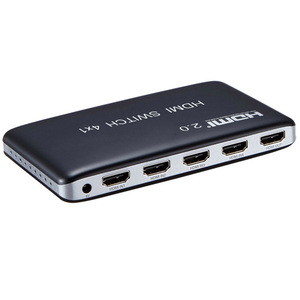 4K x 2K 60Hz V2.0 Conmutador HDMI de plástico 4X1 con control remoto IR Selector de salida 4 en 1 HDCP2.2 Soporte 18Gbps HDR10
