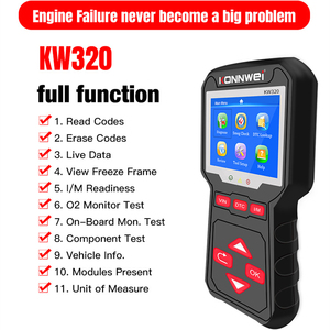 Plug & Play KONNWEI KW320 OBD2 EOBD Car Code Reader Trouble Scanner mit VIN I/M Readiness DTC-Tasten - Product Image 2