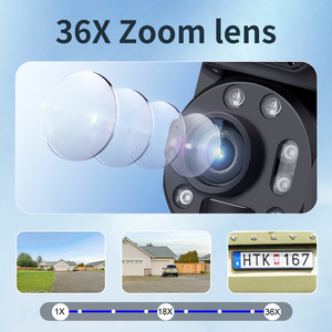 36x optik Zoom 6MP Uhd açık 4g güneş kamera pil çift Lens ile 360 Ptz Ip Wifi akıllı güvenlik düşük güç güneş kamera - Product Image 3