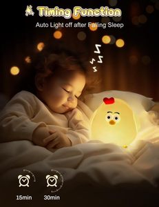 Lghas ไฟกลางคืน LED รูปสัตว์น่ารักปรับความสว่างได้สำหรับเด็กลูกเจี๊ยบไฟกลางคืนสำหรับห้องเด็กทารก - Product Image 5