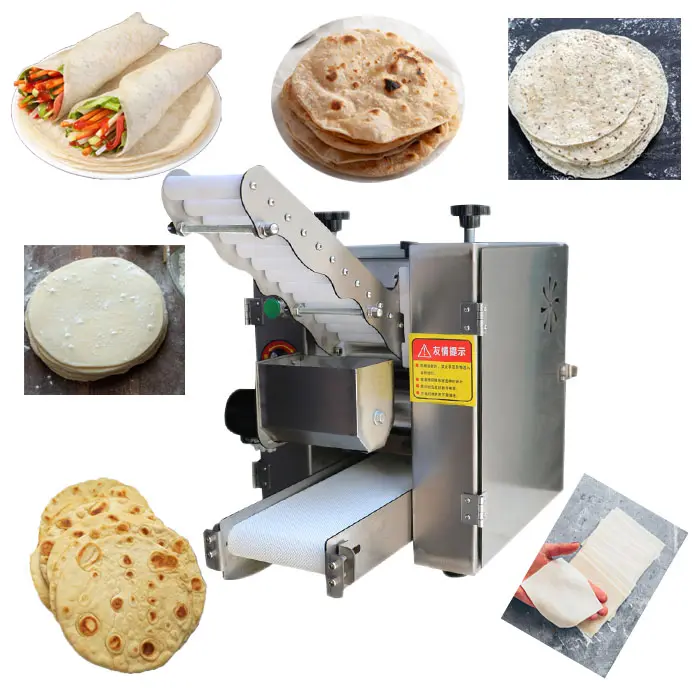 automatic roti making machine chapati pizza press skin Dough Sheeter Pita Bread maquina para hacer tortillas Wrapper Machine