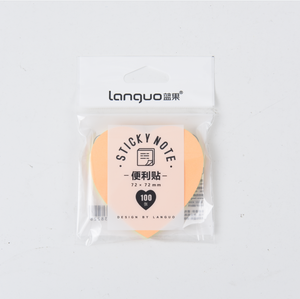 Notas adhesivas en forma de corazón multicolor con logotipo personalizado, libretas de papel creativas de 100 páginas - Product Image 4