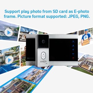 4 Wire <strong>Video</strong> Door Phone with Multiple Monitoring <strong>Units</strong> Audio Visual <strong>Video</strong> <strong>Intercom</strong> Entry <strong>System</strong> for House Villa - Product Image 4