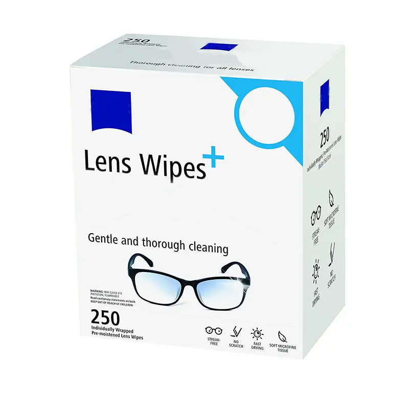 150 Count Lens Wipes für Brillen Brillen gläser Reinigungs tücher Vor befeuchtetes, einzeln verpacktes, sracth freies, streifen freies Auge