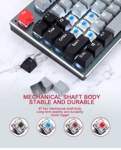 Technology 87 Key Mechanical <strong>Keyboard</strong> Wired and Wireless Three Mode Tablet Phone Computer Gaming <strong>Keyboard</strong> - Product Image 6