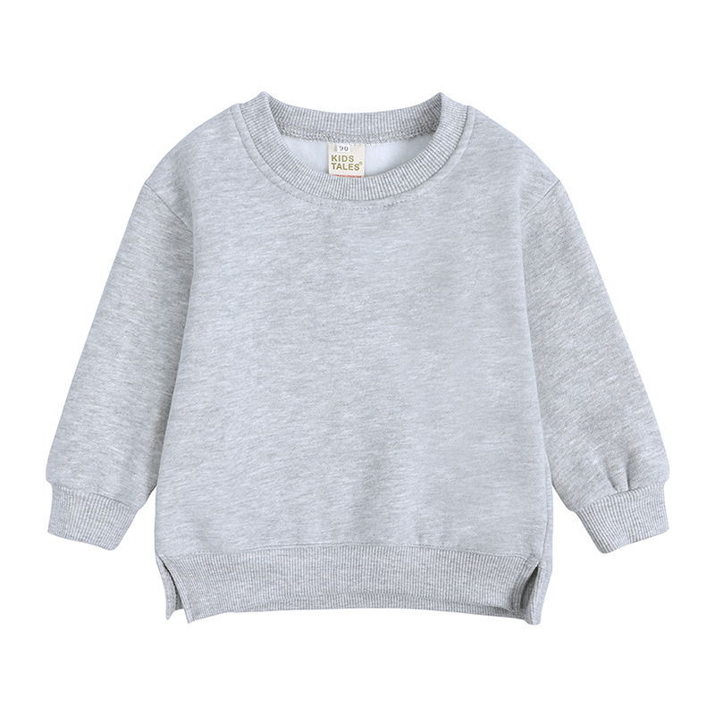 Gray Blank Baby Pullover Sweatshirt