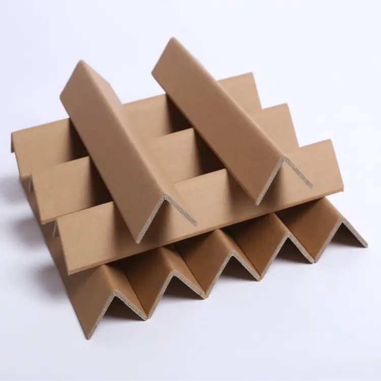 Protecteur d'angle de Carton de palette en forme de L 50x50x4 protecteur d'angle de Carton de papier Kraft pour l'emballage