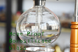 Japanese Glass Vacuum Syphon Coffee Maker 3 <strong>Cups</strong> 5 <strong>Cups</strong> Siphon Coffee <strong>Brewer</strong> with Alcohol Burner - Product Image 4