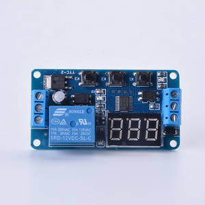 DC12V Modulo Relè Modulo Relè di Ritardo del Trigger Regolabile Programmabile Timer Relè Con Il Caso