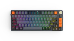 75% Gasket Mounted 81Keys TFT Smart Screen Display Volume Knob RGB Hot Swappable Tri Mode Wireless Gaming Mechanical <strong>Keyboard</strong> - Product Image 3