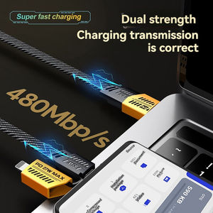 批发新款金属4合1 USB C数据线超快速PD 27W 65W PD充电器尼龙编织Usb C型3A电缆线 - Product Image 3