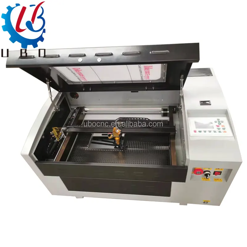 Mini máquina de gravação a laser de cristal 3d, máquina de corte a laser de co2 para tecido acrílico, preço baixo