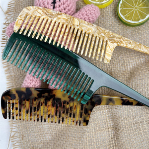 Wow Sheila pettine a denti sottili resistente in acetato di cellulosa pettine per capelli facile separazione dei capelli - Product Image 4