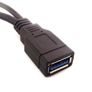 USB 3,0 A hembra a doble USB macho 2,0 y 3,0 datos de carga Y Cable divisor para teclado ratón Flashdrive