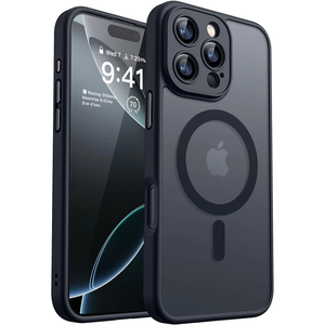 עבור iphone 16 pro max מט שקוף מגנטי מכסה <span class=keywords><strong>PC</strong></span> tpu ברור 15 פלוס 14 13 12 pro 11 תיק בחזרה חסין shockpro