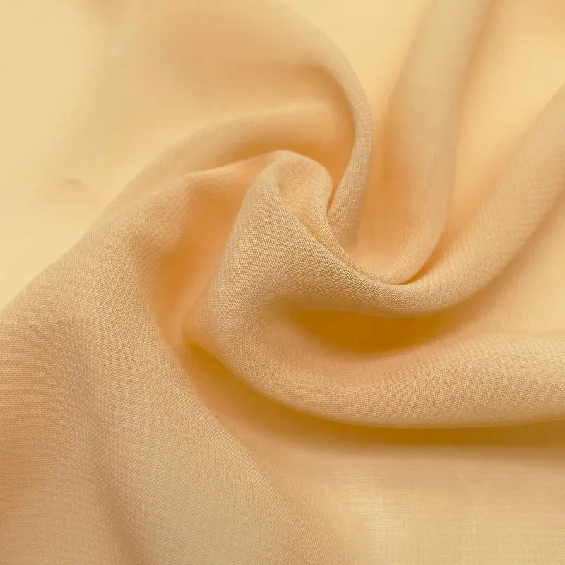 Custom OEM tessuto per la casa tenda tessuto shifon tessuto puro semplice chiffon per sciarpa abaya abbigliamento