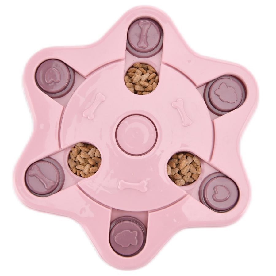 Hexagon-pink-cat and dog toy