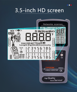 Hochwertiger und preisgünstiger Netzwerk kabel tester PK655C LCD-Display Multifunktion ales POE-Tester Kabellänge multimeter - Product Image 2
