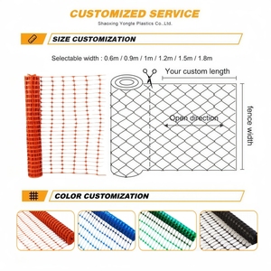Оранжевый защитный Барьерный забор Высокопрочный легкий <span class=keywords><strong>HDPE</strong></span> 1x50 м строительная сетка - Product Image 4