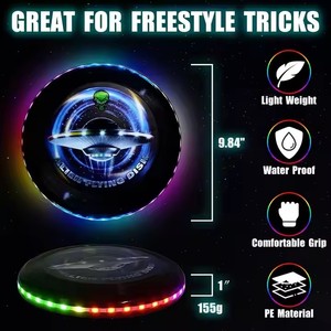 38 LED uçan Disk açık spor oyunları için 12 aydınlatma modları ile LED ışık renkli yanıp sönen Disk gece oyun ve arka bahçesinde eğlenceli - Product Image 6