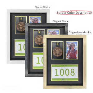 Marathon <span class=keywords><strong>Medal</strong></span> Display Frame Medaillen High-End Mounted Massivholz Border Aufbewahrung sbox Explosions geschützte Glas medaille Foto rahmen - Product Image 6