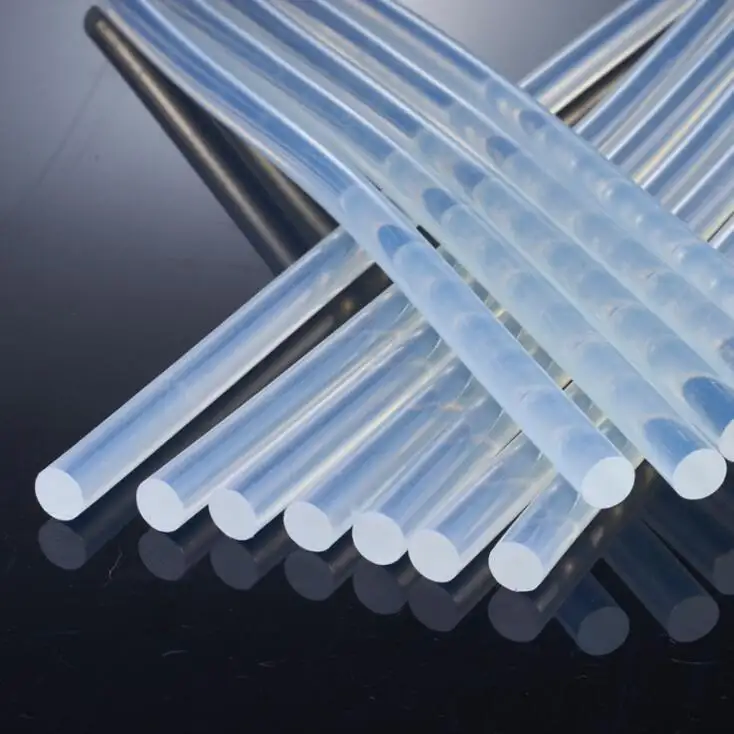 China famosa renhe marcas transparente 11mm eva hotmelt tubo, arma adesivo 7mm quente derreter cola vara