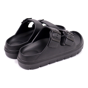 Happyflops 사용자 정의 로고 클라우드 슬라이드 베개 슬리퍼 오픈 발가락 더블 버클 두꺼운 바닥 에바 폼 정전기 방지 여름 목욕 슬리퍼 - Product Image 6