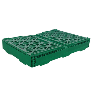 Caja plegable apilable de HDPE reciclable, caja móvil apilable, cestas apilables para frutas, verduras y mariscos - Product Image 3