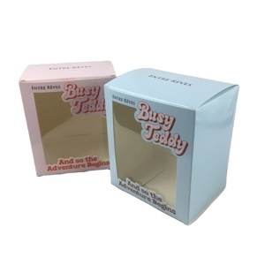 <strong>Customized</strong> Support Coated Paper Foldable Packaging <strong>Box</strong> Matt Lamination <strong>Display</strong> Empty Toy <strong>Box</strong> Cardboard Doll Boxes <strong>With</strong> <strong>Window</strong> - Product Image 1