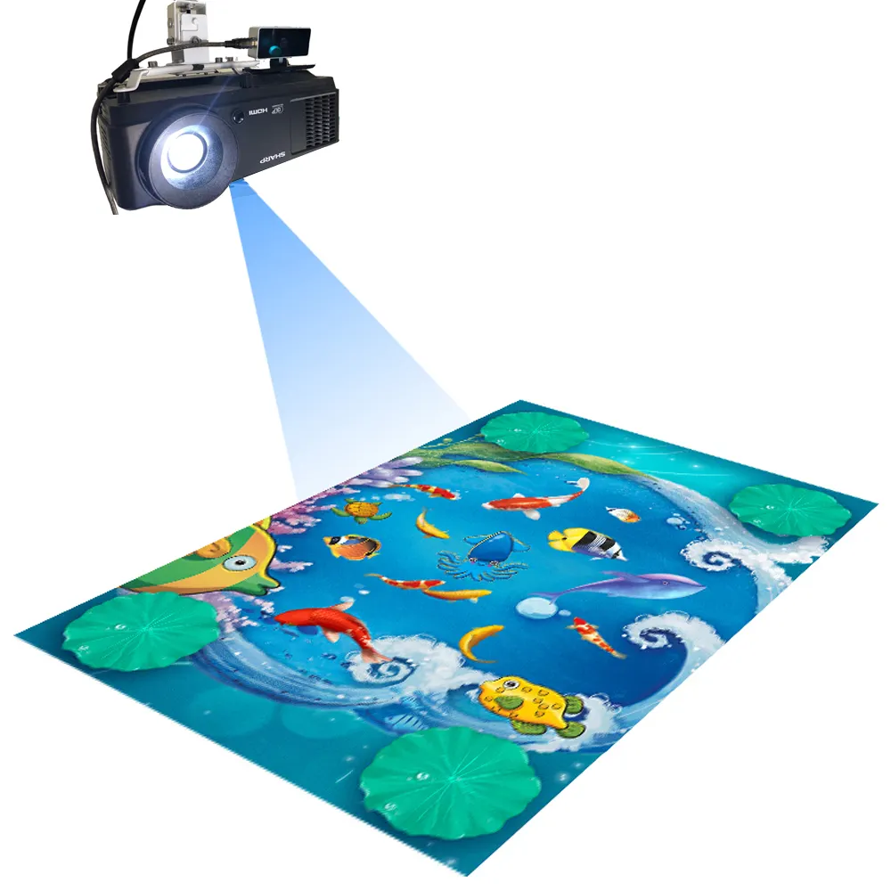Scooway — tableau numérique intelligent avec parc aquatique gonflable géant, Ft8 pisharra, jeu de parc d'attractions, panneau interactif