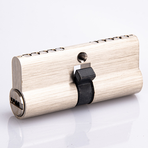Cerradura de cilindro de puerta abierta doble inteligente a precio competitivo con llaves de ordenador 70mm Tamaño 60mm tipo de bloqueo de leva con acabado satinado - Product Image 1