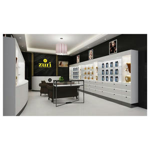 木假发店设计家具发饰橱柜美发店设计