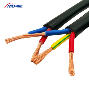 Yüksek kalite 2 çekirdek 2x1.5 2*0.75 telli bakır tel güç kablosu PVC PE iletişim kabloları siyah kırmızı renk fabrika en iyi fiyat - Product Image 2