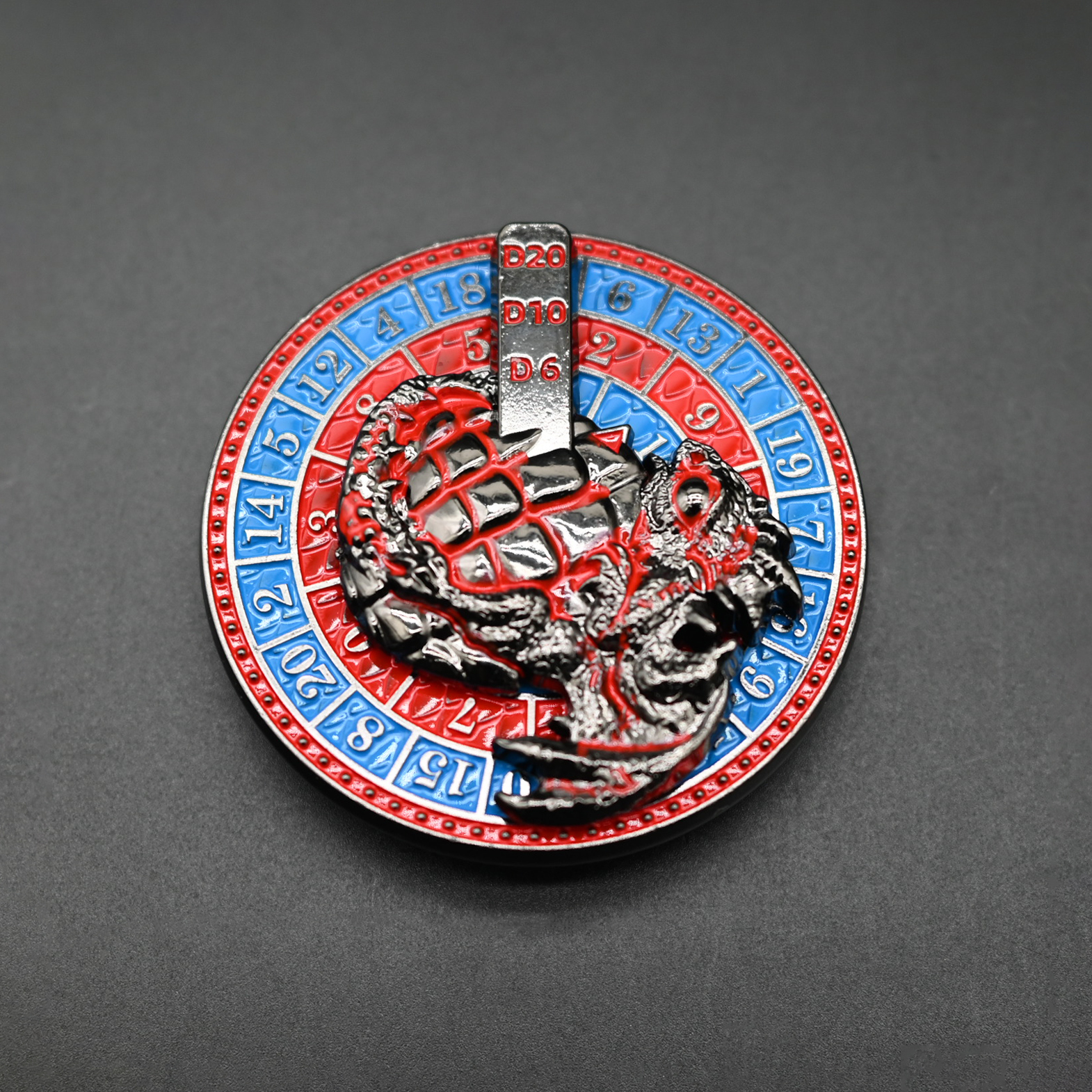 Blue and red