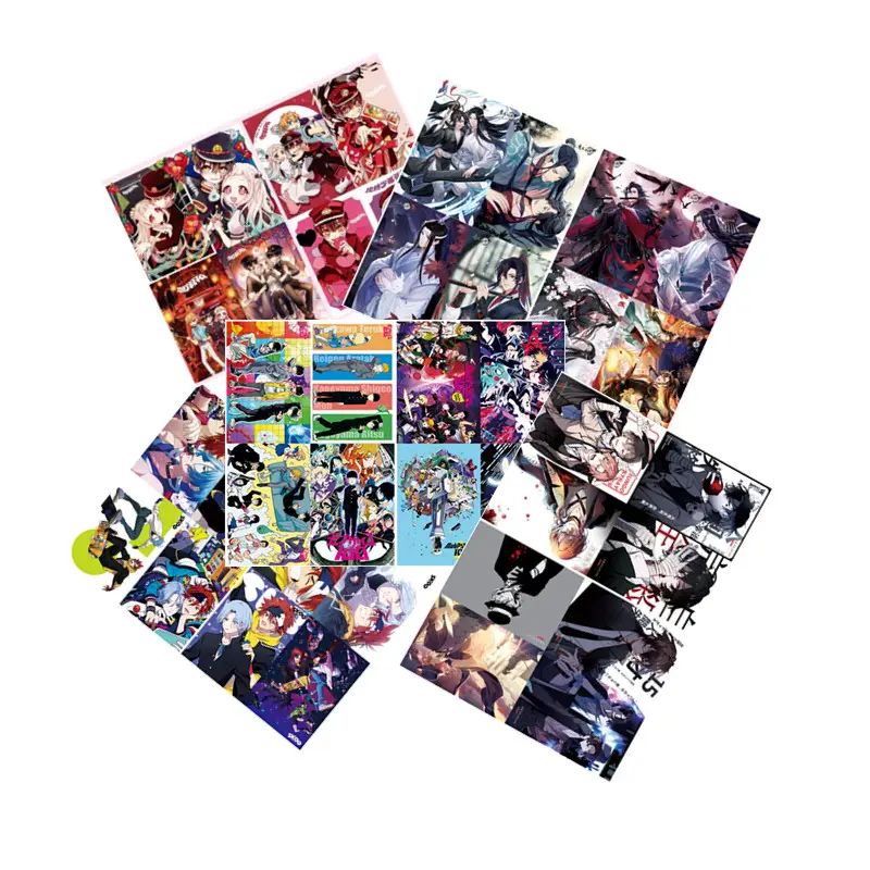 8 Buah Stiker Dinding Unik Anime Bungo Stray Dogs Dekorasi Rumah 3d Cetakan Seni SK8 untuk Dekorasi Kamar Remaja