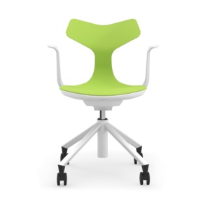 GS-1830A Easy Moving Whale Tail PP Backrest <strong>Computer</strong> Study Swivel School Chair for Educational <strong>System</strong> - Product Image 3