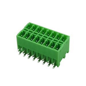 Conector de resorte de bloque de terminal pcb, macho y hembra, 3,5mm, dos filas, doble capa, 15EDGKN, gran oferta - Product Image 4