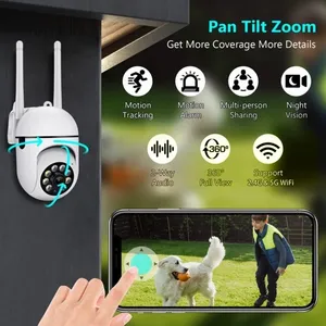 2MP A7 1080P Câmera PTZ Wi-fi Câmera Câmera com Detecção de Movimento de Visão Noturna Home <span class=keywords><strong>Security</strong></span> 2-Way Áudio 2.4GHZ VI365 App