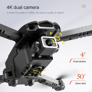 S128 Mini Drone 4K Dual Camera 50 Times Zoom 10 <strong>Minutes</strong> Flight Time Motion Sensor 3D Flip RC Drone - Product Image 4