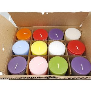 Großhandel rauchfreie Aroma therapie Säulen kerzen für Weihnachten Benutzer definierte Duft Soja Paraffin Wachs für den Haushalt Not beleuchtung - Product Image 3